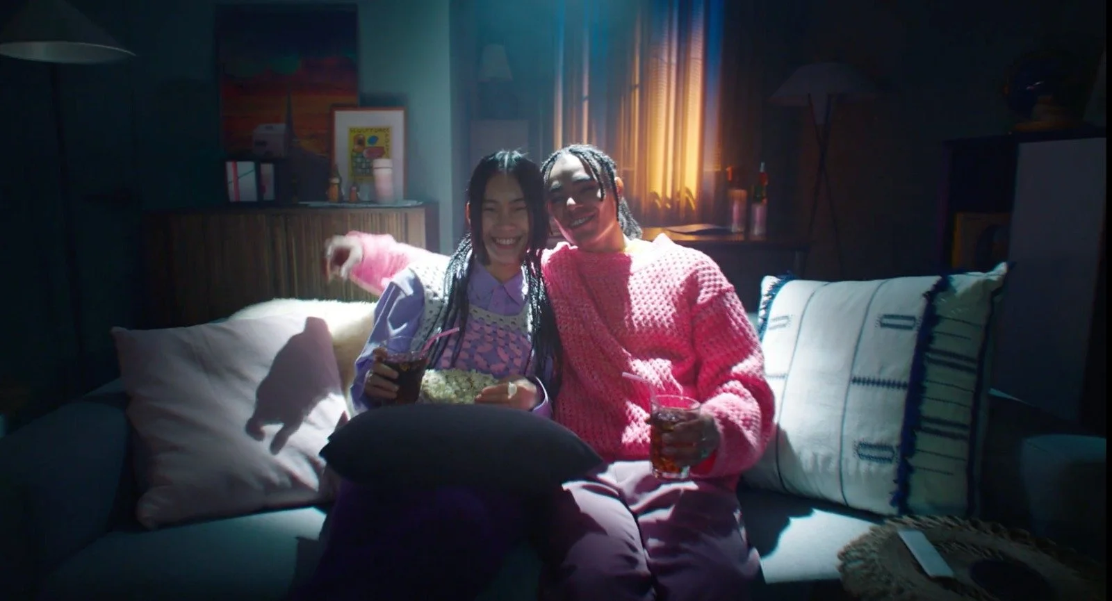 Official Samsung Smart Monitor project thumbnail showing two people watching together on a sofa.